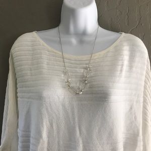 Banana Republic White Tunic Dolman Top